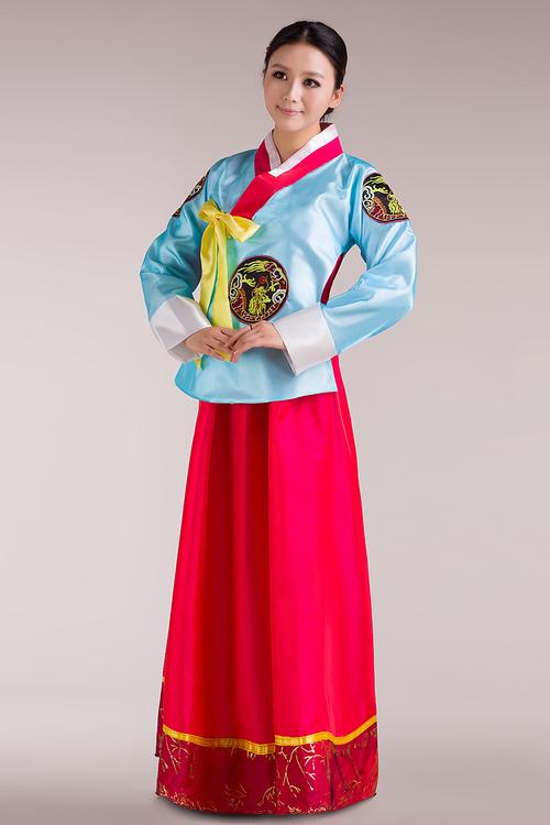 低价民族传统韩服影楼摄影服装韩国宫廷大长今朝鲜族少数民族服装图片